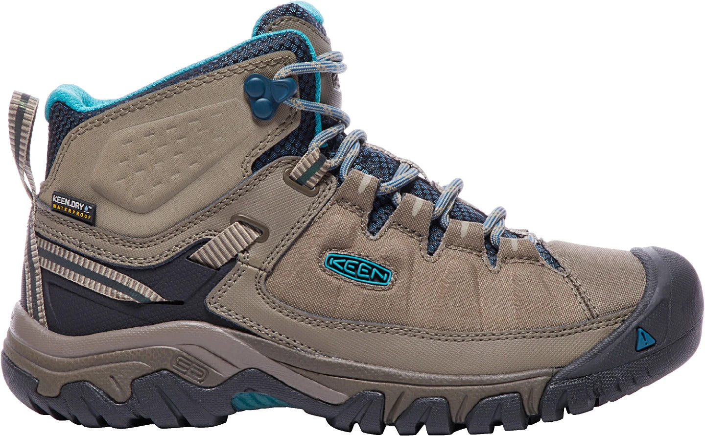 'Keen Outdoor' Women's Targhee EXP WP Mid Hiker - Brindle / Blue Coral 1 'Keen Outdoor' Women's Targhee EXP WP Mid Hiker - Brindle / Blue Coral