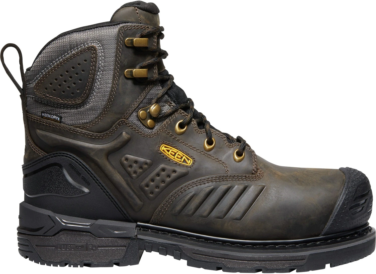 'Keen Utility' Men's 6" Philadelphia WP Comp Toe - Cascade Brown / Black 1 'Keen Utility' Men's 6" Philadelphia WP Comp Toe - Cascade Brown / Black