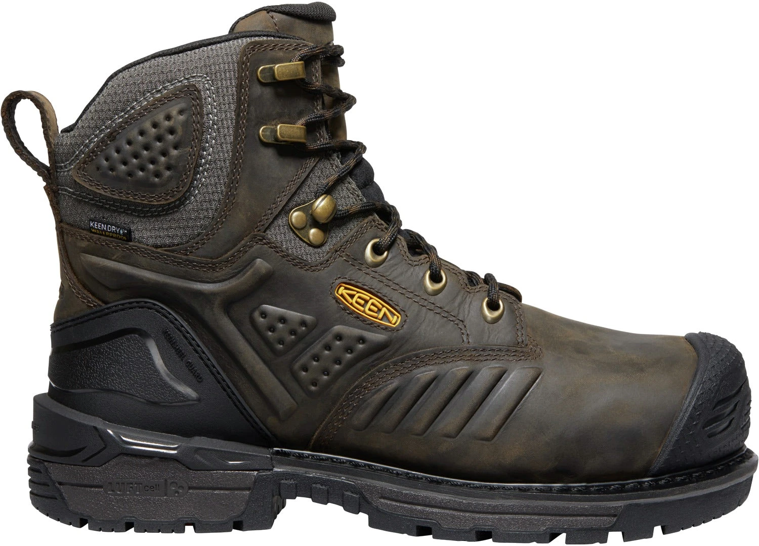 'Keen Utility' Men's 6" Philadelphia Int. Met WP Safety Toe - Cascade Brown / Black 1 'Keen Utility' Men's 6" Philadelphia Int. Met WP Safety Toe - Cascade Brown / Black