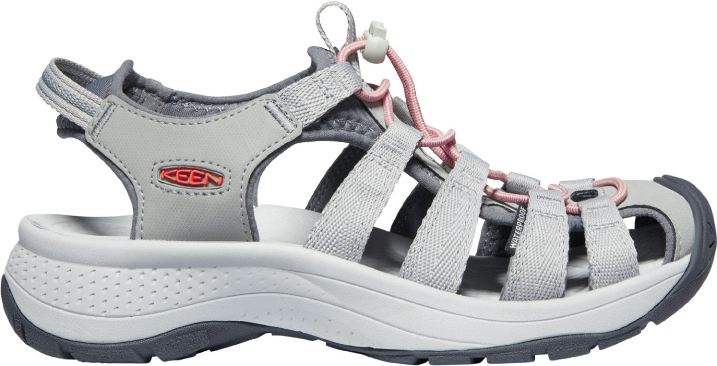 'Keen Outdoor' Women's Astoria West Sandal - Grey / Coral 1 'Keen Outdoor' Women's Astoria West Sandal - Grey / Coral