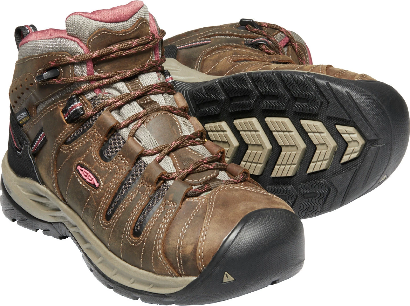 'Keen Utility' Women's Flint II EH WP Mid Hiker - Cascade Brown / Brick Dust 5 'Keen Utility' Women's Flint II EH WP Mid Hiker - Cascade Brown / Brick Dust - Image 5