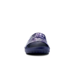 'OOFOS' Women's OOahh Slide Limited Edition - Navy / Silver / Silver Snake -Fashion Shoes 1103NVYSILSNK shot3 1024x1024@2x