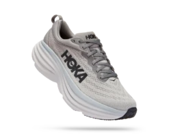 'HOKA' Men's Bondi 8 - Sharkskin / Harbor Mist (X-Wide)