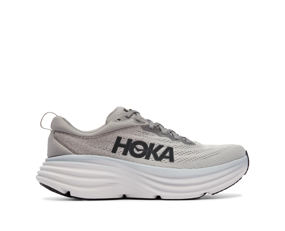'HOKA' Men's Bondi 8 - Sharkskin / Harbor Mist (Wide) 4 'HOKA' Men's Bondi 8 - Sharkskin / Harbor Mist (Wide) - Image 4