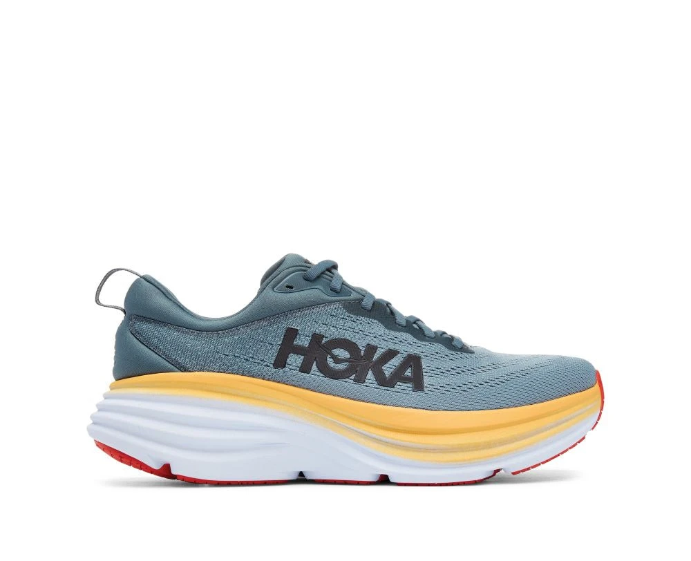 'HOKA' Men's Bondi 8 - Goblin Blue / Mountain Spring (X-Wide) 4 'HOKA' Men's Bondi 8 - Goblin Blue / Mountain Spring (X-Wide) - Image 4
