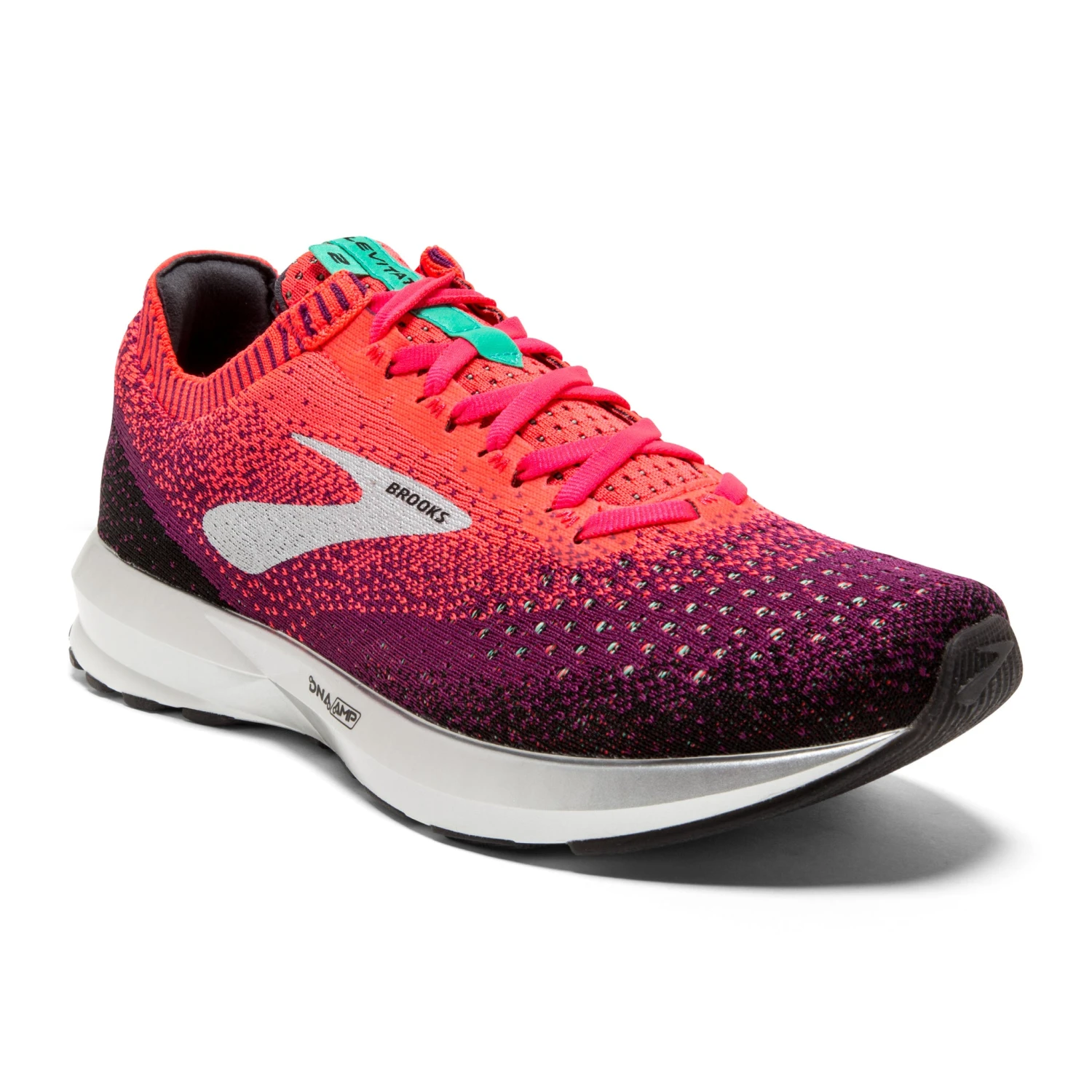 'Brooks' Women's Levitate 2 - Orange / Magenta / Black 2 'Brooks' Women's Levitate 2 - Orange / Magenta / Black - Image 2