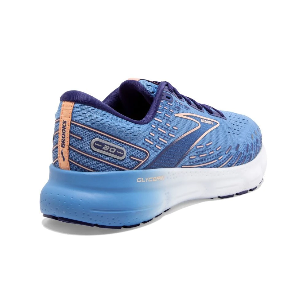 'Brooks' Women's Glycerin 20 - Blissful Blue / Peach / White 5 'Brooks' Women's Glycerin 20 - Blissful Blue / Peach / White - Image 5
