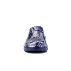 'OOFOS' Women's OOcloog Clog Limited Edition - Navy / Silver Snake -Fashion Shoes 1203NVYSILSNK shot3 1024x1024@2x