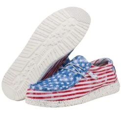 'Hey Dude' Men's Wally - Stars 'N Stripes -Fashion Shoes 150202699 WALLY STARS N STRIPES 3 1024x1024@2x