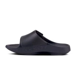 'OOFOS' Unisex OOahh Sport Flex Sandal - Black Matte -Fashion Shoes 1550BLKMATTE shot4 1024x1024@2x