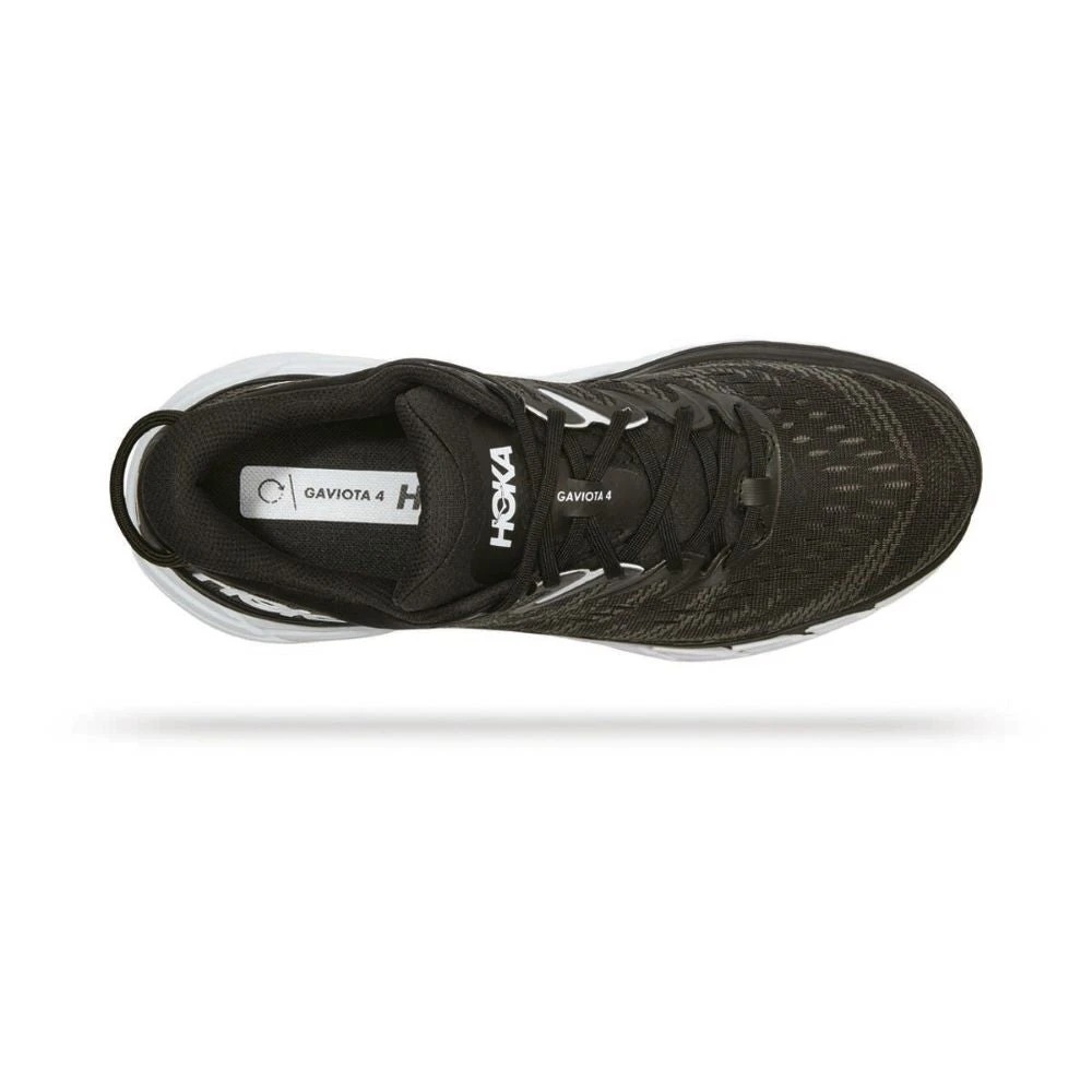 'HOKA' Men's Gaviota 4 - Black / White (Wide) 2 'HOKA' Men's Gaviota 4 - Black / White (Wide) - Image 2