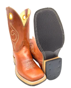 'Hondo' Men's 11" Western Square Toe - Maple Crazy Horse -Fashion Shoes 26405 1024x1024@2x