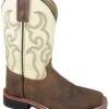 'Smoky Mountain' Children's Scout Western Square Toe - Brown / Cream