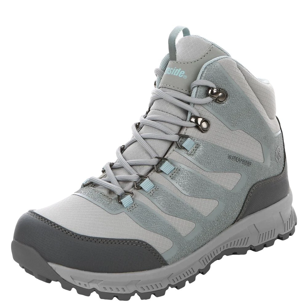 'Northside' Women's Hargrove WP Mid Hiker - Grey / Aqua 1 'Northside' Women's Hargrove WP Mid Hiker - Grey / Aqua