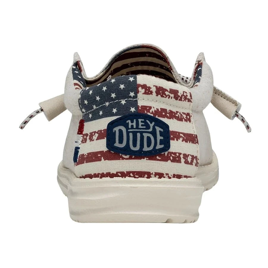 'Hey Dude' Men's Wally Patriotic - Off White Patriotic 5 'Hey Dude' Men's Wally Patriotic - Off White Patriotic - Image 5