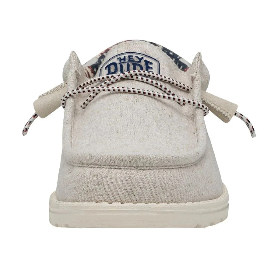 'Hey Dude' Men's Wally Patriotic - Off White Patriotic 4 'Hey Dude' Men's Wally Patriotic - Off White Patriotic - Image 4