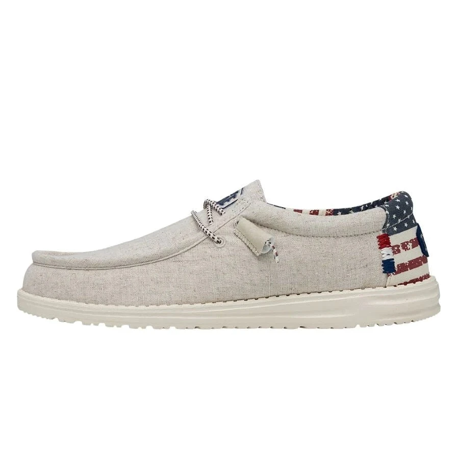 'Hey Dude' Men's Wally Patriotic - Off White Patriotic 6 'Hey Dude' Men's Wally Patriotic - Off White Patriotic - Image 6
