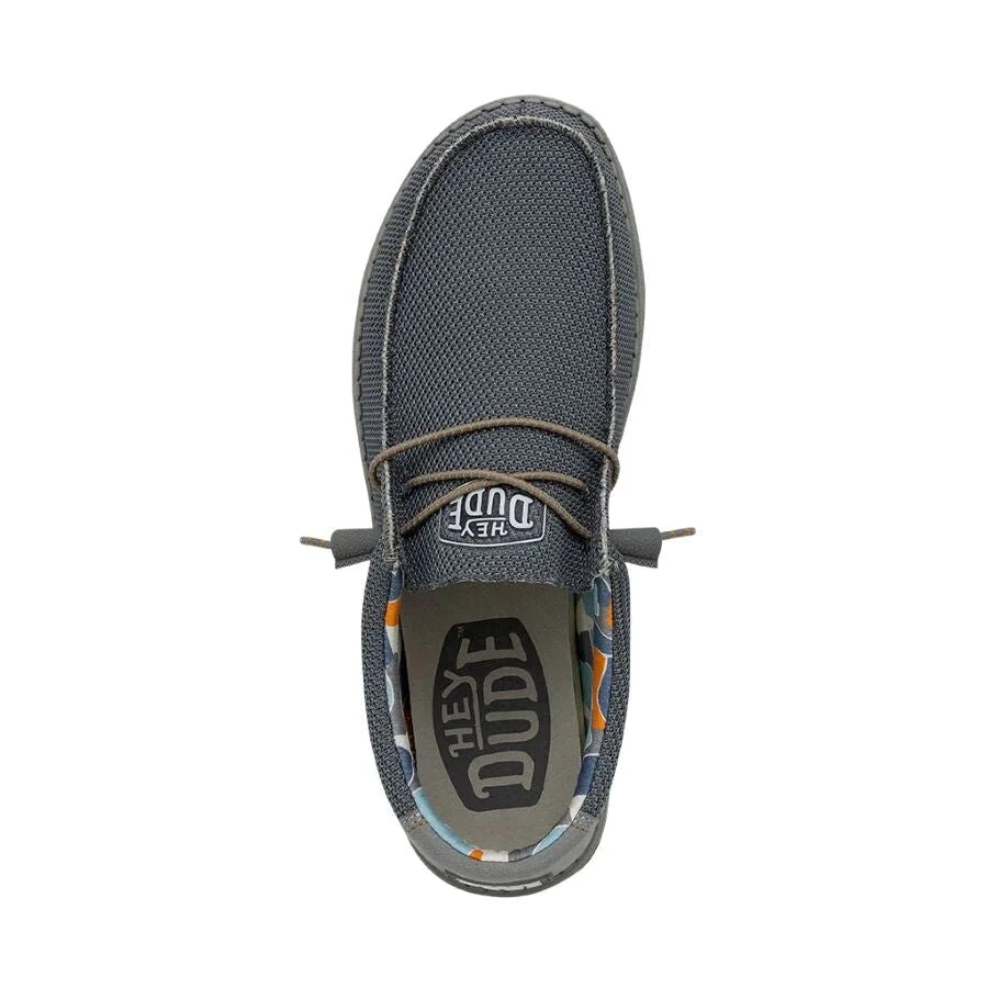 'Hey Dude' Men's Wally Sox Triple Needle - Blue Shadow 2 'Hey Dude' Men's Wally Sox Triple Needle - Blue Shadow - Image 2