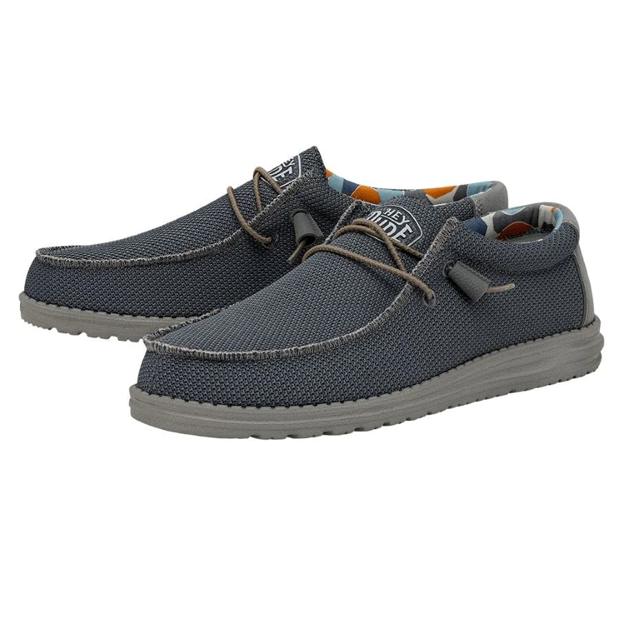 'Hey Dude' Men's Wally Sox Triple Needle - Blue Shadow 1 'Hey Dude' Men's Wally Sox Triple Needle - Blue Shadow