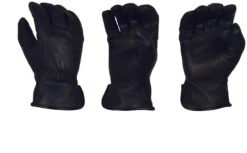 'Bear Knuckles' Double Wedge™ Fleece-Lined Water Resistant Cowhide Driver Glove - Black -Fashion Shoes 409 1024x1024@2x