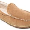 'Minnetonka' Men's Tilden Pile Lined Moc Slipper - Cinnamon