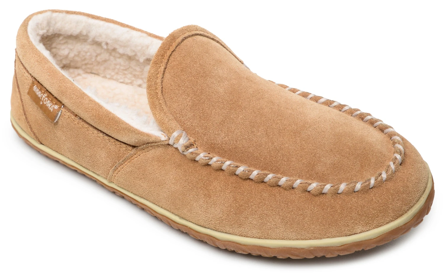 'Minnetonka' Men's Tilden Pile Lined Moc Slipper - Cinnamon 1 'Minnetonka' Men's Tilden Pile Lined Moc Slipper - Cinnamon