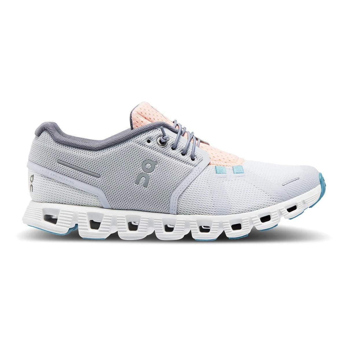 'On Running' Women's Cloud 5 Push - Glacier / Undyed White 1 'On Running' Women's Cloud 5 Push - Glacier / Undyed White