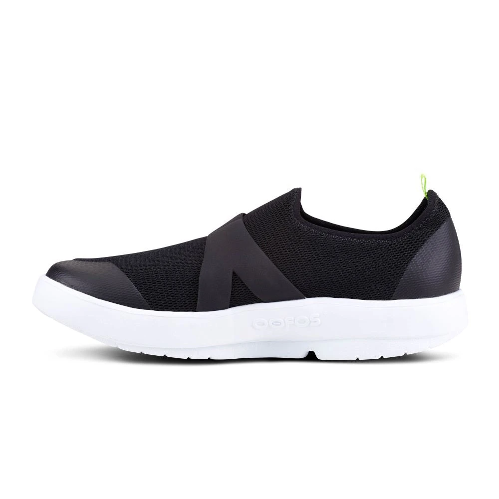 'OOFOS' Men's OOmg Mesh Low Slip On - White / Black 7 'OOFOS' Men's OOmg Mesh Low Slip On - White / Black - Image 7