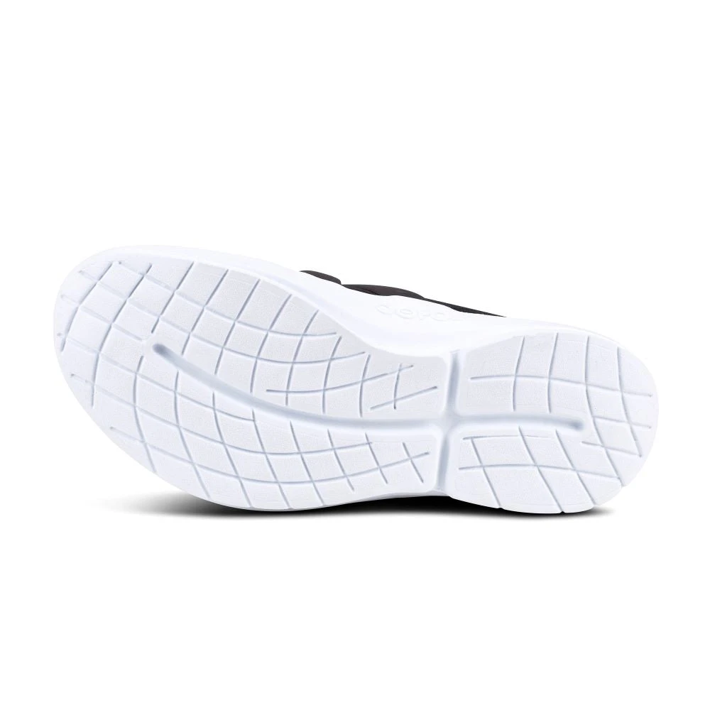 'OOFOS' Men's OOmg Mesh Low Slip On - White / Black 3 'OOFOS' Men's OOmg Mesh Low Slip On - White / Black - Image 3