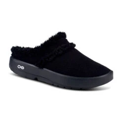 'OOFOS' Women's OOcoozie Mule Shoe - Black -Fashion Shoes 5274BLACK 1024x1024@2x