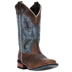 'Laredo' Women's 11" Isla Western Square Toe - Tan / Blue Denim -Fashion Shoes 5666 1 1500x.progressive b85d1ae6 e2cf 4ef8 80a0 d085202e9b1c 1024x1024@2x