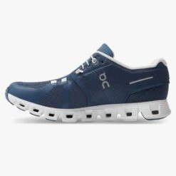 'On Running' Women's Cloud 5 - Denim / White -Fashion Shoes 59.98901 cloud 5 ss22 denim white w g4 1024x1024@2x