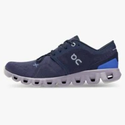 'On Running' Women's Cloud X 3 - Midnight / Heron -Fashion Shoes 60.98689 cloud x 3 fw22 midnight heron w g4 1024x1024@2x