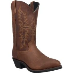 'Laredo' Men's 12" Saw Mill Western Round Toe - Brown -Fashion Shoes 68494 1 1024x1024@2x