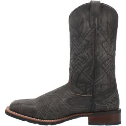 'Laredo' Men's 12" Axel Western Square Toe - Charcoal Black 13 'Laredo' Men's 12" Axel Western Square Toe - Charcoal Black -Fashion Shoes 7927 3 1024x1024@2x
