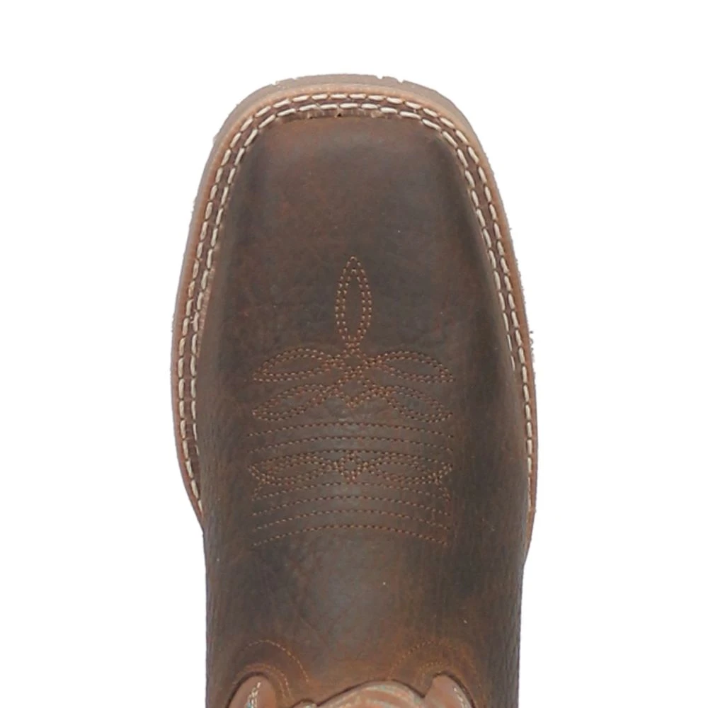 'Laredo' Men's 13" Odie Western Square Toe - Dark Brown 2 'Laredo' Men's 13" Odie Western Square Toe - Dark Brown - Image 2