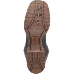 'Laredo' Men's Isaac Western Square Toe - Black / Distressed Maroon -Fashion Shoes 7965 7 1024x1024@2x