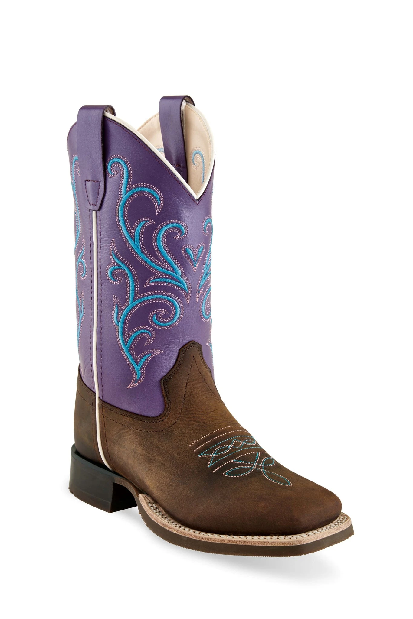 'Old West' Youth 10.5" Girls' Purple Western - Brown / Purple 1 'Old West' Youth 10.5" Girls' Purple Western - Brown / Purple