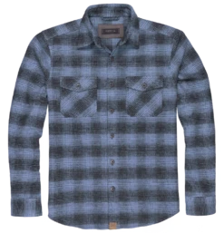 'Dakota Grizzly' Men's Briggs Flannel Button Down - Wave