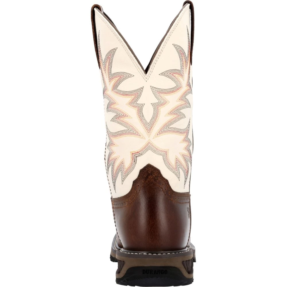 'Durango' Men's 11" WorkHorse™ Western Steel Toe - Chocoloate / Bone 5 'Durango' Men's 11" WorkHorse™ Western Steel Toe - Chocoloate / Bone - Image 5