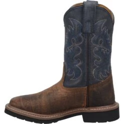 'Dan Post' Kids' 8" Brantley Western - Brown / Blue (Sizes 8.5C-3Y) -Fashion Shoes DPC2938 3 1024x1024@2x