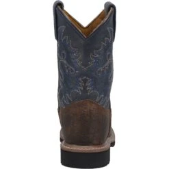 'Dan Post' Kids' 8" Brantley Western - Brown / Blue (Sizes 8.5C-3Y) -Fashion Shoes DPC2938 4 1024x1024@2x