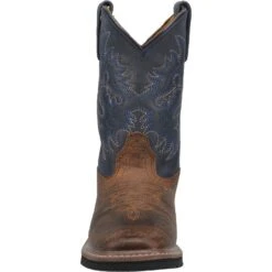 'Dan Post' Kids' 8" Brantley Western - Brown / Blue (Sizes 8.5C-3Y) -Fashion Shoes DPC2938 5 1024x1024@2x