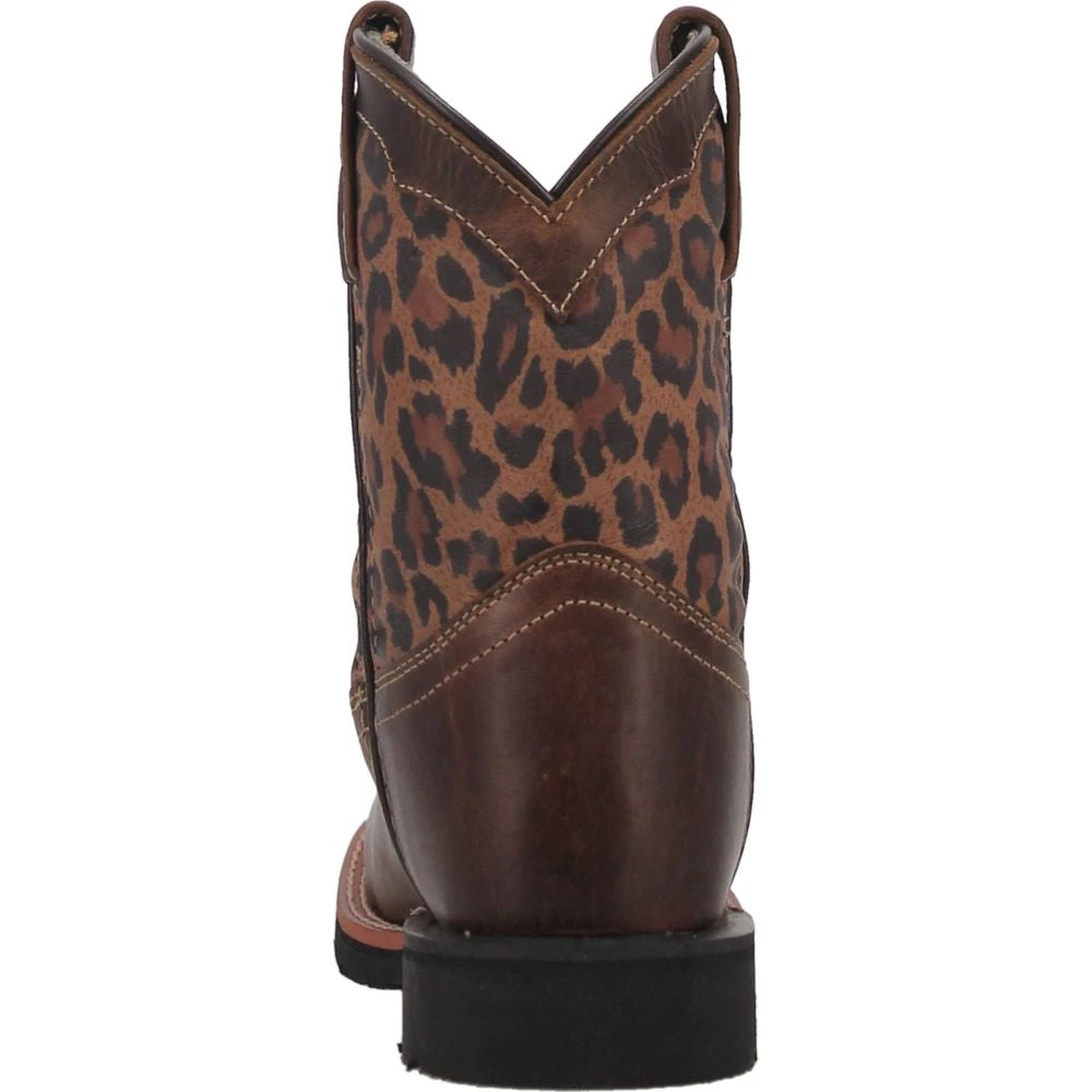 'Dan Post' Youth 9" Makucha Leopard Western Square Toe - Tan / Multi (Sizes 12C-3Y) 5 'Dan Post' Youth 9" Makucha Leopard Western Square Toe - Tan / Multi (Sizes 12C-3Y) - Image 5