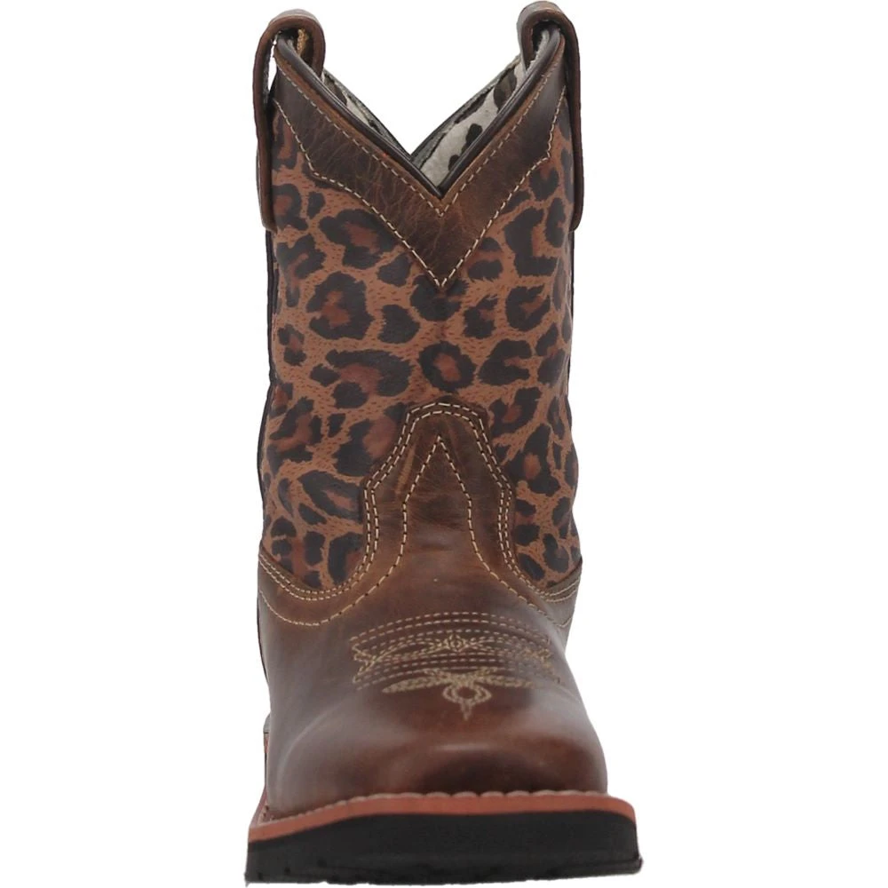 'Dan Post' Youth 9" Makucha Leopard Western Square Toe - Tan / Multi (Sizes 12C-3Y) 4 'Dan Post' Youth 9" Makucha Leopard Western Square Toe - Tan / Multi (Sizes 12C-3Y) - Image 4