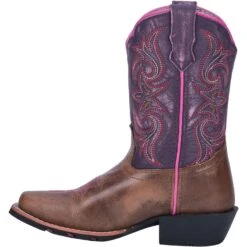 'Dan Post' Youth Majesty Leather Boot - Brown / Purple 11 'Dan Post' Youth Majesty Leather Boot - Brown / Purple -Fashion Shoes DPC3947 3 1024x1024@2x
