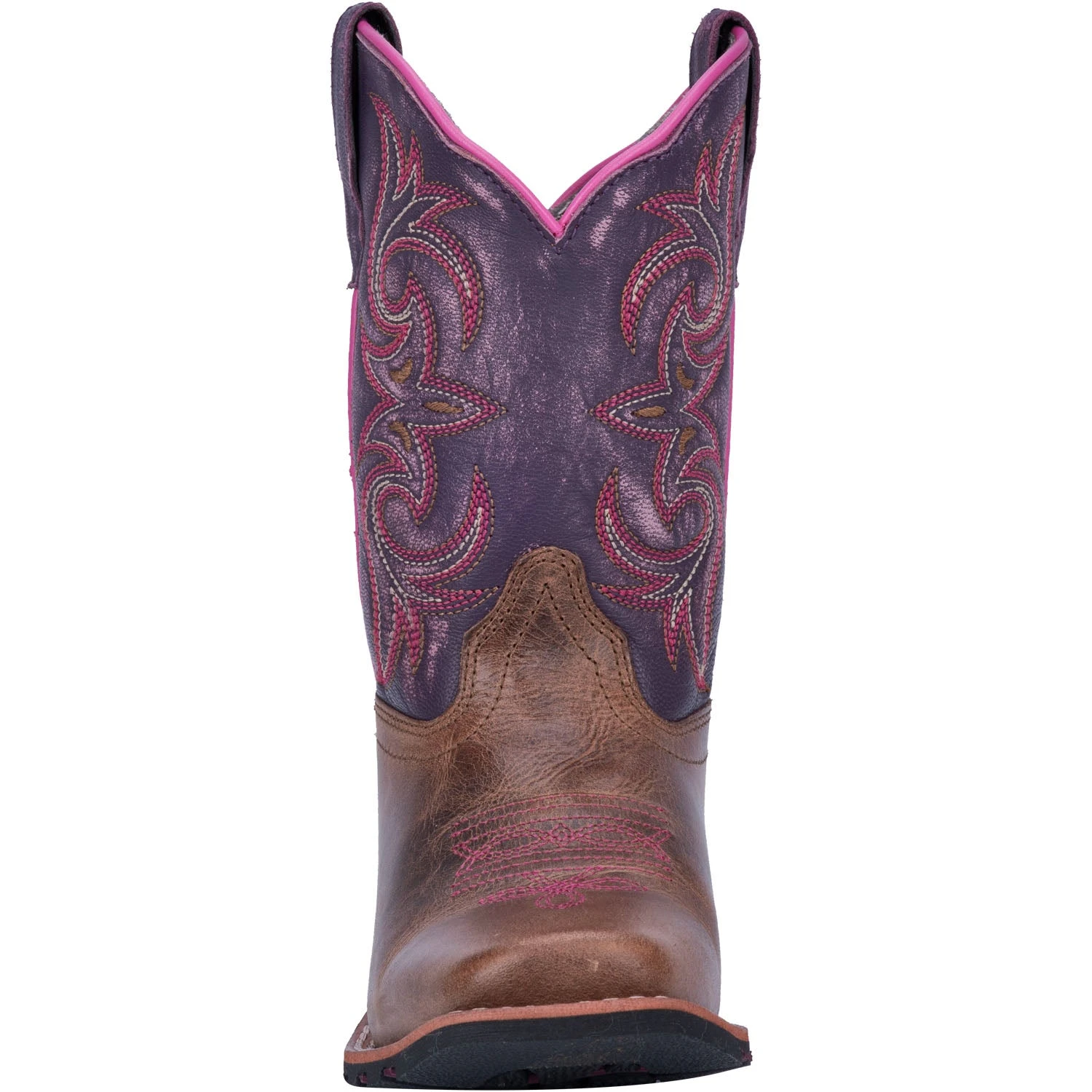 'Dan Post' Youth Majesty Leather Boot - Brown / Purple 4 'Dan Post' Youth Majesty Leather Boot - Brown / Purple - Image 4