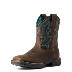 'Ariat' Women's Anthem Shortie Western Square Toe - Distressed Brown 9 'Ariat' Women's Anthem Shortie Western Square Toe - Distressed Brown -Fashion Shoes F21 WMS WEST 10038429 3 4 front 1024x1024@2x