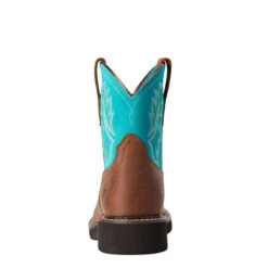 'Ariat' Youth Fatbaby Heritage Round Toe - Brown / Turquoise 10 'Ariat' Youth Fatbaby Heritage Round Toe - Brown / Turquoise -Fashion Shoes F21 YTH WEST 10038376 heel 1024x1024@2x