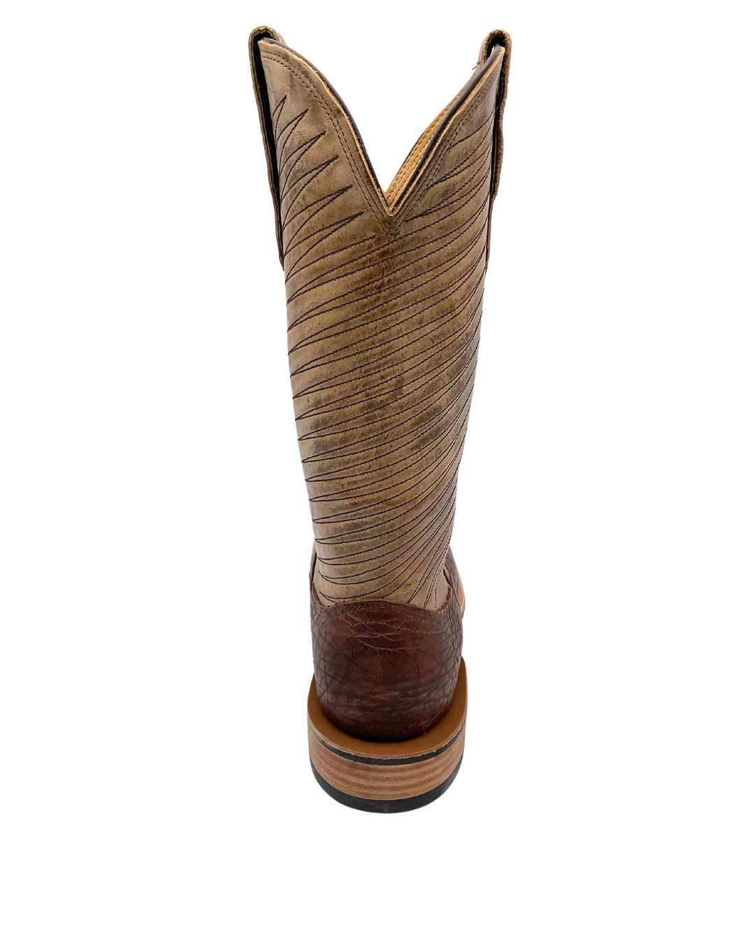 Fenoglio Boots Men's Bison Square Toe - Brown / Tan 5 Fenoglio Boots Men's Bison Square Toe - Brown / Tan - Image 5